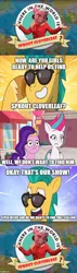 Size: 500x1762 | Tagged: safe, derpibooru import, edit, edited screencap, screencap, hitch trailblazer, pipp petals, sprout cloverleaf, zipp storm, earth pony, pegasus, pony, my little pony: a new generation, my little pony: tell your tale, the unboxing of izzy, spoiler:g5, spoiler:my little pony: tell your tale, spoiler:tyts01e06, spoiler:tyts01e08, carmen sandiego, comic, female, foal me once, g5, image, jpeg, male, mare, saturday night live, screencap comic, stallion, sunglasses