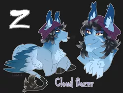 Size: 3500x2659 | Tagged: safe, artist:jeshh, derpibooru import, oc, oc:cloud dozer, pegasus, pony, image, lying down, male, png, prone, solo, stallion, z