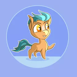 Size: 1500x1500 | Tagged: safe, artist:tyleks, derpibooru import, hitch trailblazer, earth pony, pony, my little pony: a new generation, chibi, clip studio paint, colored, colt, cute, foal, g5, image, male, png, simple background, solo