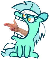 Size: 2680x3220 | Tagged: safe, artist:threetwotwo32232, derpibooru import, lyra heartstrings, pony, unicorn, female, hand, image, mare, png, simple background, solo, suddenly hands, transparent background, wat