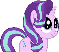 Size: 358x316 | Tagged: safe, artist:scootaloormayfly, derpibooru import, starlight glimmer, pony, unicorn, cutie mark, image, nose wrinkle, pixel art, png, scrunchy face, simple background, small resolution, solo, transparent background