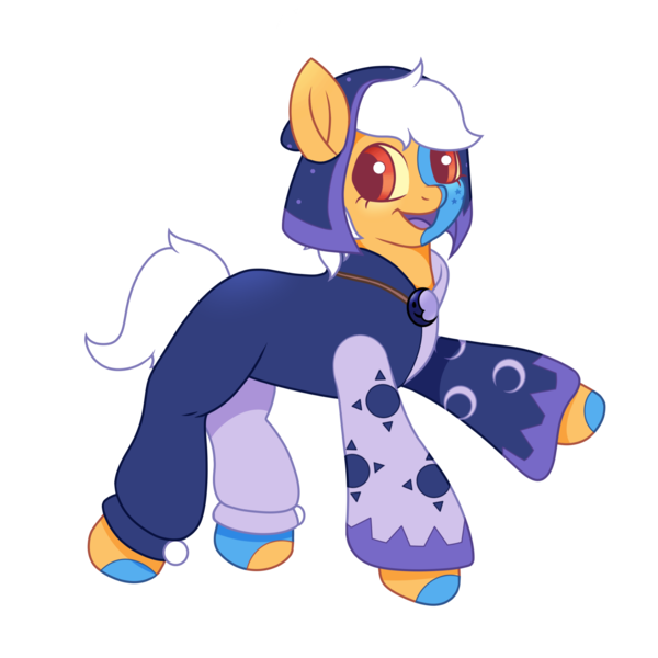 Size: 2048x2048 | Tagged: safe, artist:nrpony, derpibooru import, ponified, earth pony, pony, cloak, clothes, crossover, image, png, red eyes, simple background, smiling, the collector (the owl house), the owl house, transparent background