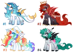 Size: 1280x905 | Tagged: safe, artist:mirrastat, derpibooru import, oc, alicorn, bat pony, bat pony alicorn, pony, alicorn oc, base used, bat pony oc, bat wings, butt wings, hat, horn, image, knife, male, multicolored hair, png, rainbow hair, simple background, smiling, stallion, transparent background, unshorn fetlocks, wings, witch hat