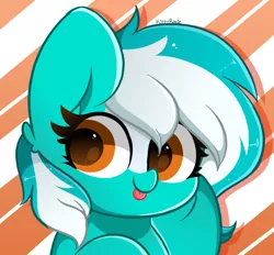 Size: 2800x2600 | Tagged: safe, artist:kittyrosie, derpibooru import, oc, unofficial characters only, earth pony, pony, :p, blaze (coat marking), bust, coat markings, cute, earth pony oc, facial markings, female, image, mare, not lyra, ocbetes, png, striped background, tongue out
