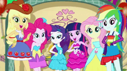 Size: 1920x1080 | Tagged: safe, derpibooru import, screencap, apple bloom, applejack, fluttershy, pinkie pie, rainbow dash, rarity, sci-twi, scootaloo, scribble dee, sunset shimmer, sweetie belle, twilight sparkle, a photo booth story, coinky-dink world, eqg summertime shorts, equestria girls, leaping off the page, mad twience, monday blues, raise this roof, shake things up!, steps of pep, the art of friendship, the canterlot movie club, ^^, absurd file size, animated, applejack's hat, balloon, bare shoulders, belt, boots, bracelet, canterlot high, clothes, cowboy boots, cowboy hat, cutie mark, cutie mark crusaders, cutie mark on clothes, denim, denim skirt, discovery family, discovery family logo, drum kit, drums, drumsticks, electric guitar, eyes closed, facebook, fake wings, fall formal outfits, female, fingerless gloves, food, glasses, gloves, grin, guitar, hairpin, hat, humane five, humane seven, humane six, image, jacket, jewelry, leather, leather jacket, logo, male, megaphone, microphone, musical instrument, open mouth, open smile, popcorn, promo, shoes, skirt, sleeveless, smiling, sound, strapless, tambourine, text, twilight ball dress, wall of tags, webm