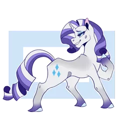 Size: 1700x1600 | Tagged: safe, artist:lizzielass, edit, editor:edits of hate, rarity, pony, unicorn, coat markings, colored hooves, eyeshadow, female, gradient hooves, image, makeup, mare, multicolored hair, png, raised hoof, simple background, smiling, solo, transparent background, white outline