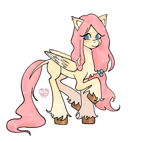 Size: 3500x3508 | Tagged: safe, artist:moonbnuuy, derpibooru import, fluttershy, pegasus, pony, colored pupils, female, image, mare, missing cutie mark, png, simple background, solo, transparent background, unshorn fetlocks