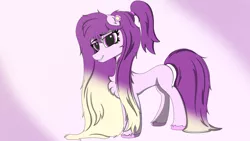 Size: 3840x2160 | Tagged: safe, artist:straighttothepointstudio, derpibooru import, oc, earth pony, pony, 4k, chest fluff, digital art, female, flower, flower in hair, hair tie, high res, image, jpeg, long hair, long mane, looking at you, mare, smiling, smiling at you, solo, two toned mane