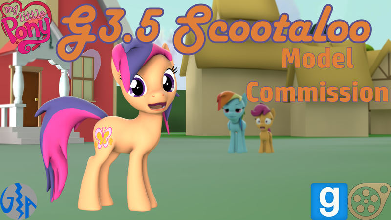 Size: 1920x1080 | Tagged: safe, artist:gameact3, derpibooru import, rainbow dash, scootaloo, scootaloo (g3), earth pony, pegasus, pony, 3d, 3d model, cute, cutealoo, dashabetes, female, filly, foal, g3, g3 cutealoo, g3 to g4, g3.5, g3.5 to g4, g4, generation leap, generational ponidox, gmod, image, logo, mare, model, my little pony logo, open mouth, open smile, png, ponyville, ponyville schoolhouse, rainbow dash is not amused, school, scootashock, shocked, siblings, sisters, smiling, source filmmaker, unamused
