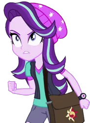 Size: 754x1024 | Tagged: safe, artist:fireluigi29, derpibooru import, edit, edited screencap, screencap, starlight glimmer, equestria girls, mirror magic, spoiler:eqg specials, background removed, beanie, female, hat, image, not a vector, png, simple background, solo, transparent background