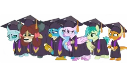 Size: 1192x670 | Tagged: safe, artist:loneboy48, derpibooru import, edit, edited screencap, screencap, gallus, ocellus, sandbar, silverstream, smolder, yona, changeling, dragon, earth pony, gryphon, hippogriff, pony, yak, school raze, background removed, image, png, simple background, solo, student six, transparent background