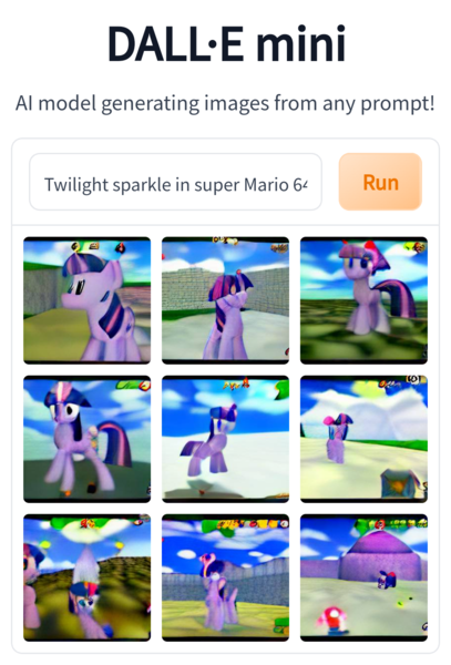 Size: 984x1449 | Tagged: safe, dall·e mini, derpibooru import, machine learning generated, twilight sparkle, pony, artificial intelligence, female, image, mare, png, super mario 64, super mario bros.