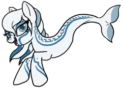 Size: 750x536 | Tagged: safe, artist:ahernstables, derpibooru import, oc, ponified, unofficial characters only, merpony, pony, seapony (g4), cute, female, fish tail, flowing mane, gray eyes, image, lidded eyes, looking at you, mare, open mouth, open smile, png, seaponified, simple background, smiling, smiling at you, solo, species swap, swimming, tail, transparent background