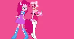 Size: 445x233 | Tagged: safe, artist:princesslady94two, derpibooru import, edit, pinkie pie, image, jpeg, miss heed, wallpaper, wallpaper edit