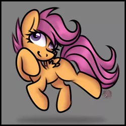 Size: 4800x4800 | Tagged: safe, artist:sadfloorlamp, derpibooru import, scootaloo, pegasus, pony, art, doodle, fan, fanart, female, filly, foal, hair over one eye, image, my little pony, painting, png, solo