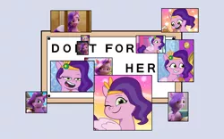 Size: 1920x1200 | Tagged: safe, derpibooru import, pipp petals, my little pony: a new generation, my little pony: make your mark, my little pony: tell your tale, do it for her, exploitable meme, g5, image, meme, png