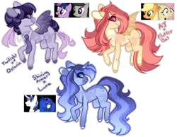 Size: 1800x1400 | Tagged: safe, artist:purplegrim40, derpibooru import, applejack, fluttershy, octavia melody, princess luna, shining armor, twilight sparkle, oc, unofficial characters only, bat pony, earth pony, pegasus, pony, unicorn, base used, bat ponified, bat pony oc, bat wings, female, flutterbat, horn, image, magical lesbian spawn, male, mare, necktie, offspring, parent:applejack, parent:fluttershy, parent:octavia melody, parent:princess luna, parent:shining armor, parent:twilight sparkle, parents:appleshy, pegasus oc, png, race swap, simple background, stallion, transparent background, unicorn oc, wings