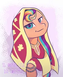 Size: 789x964 | Tagged: safe, artist:twiliysa, derpibooru import, sunny starscout, earth pony, pony, female, g5, image, indonesia, jpeg, looking at you, mare, solo