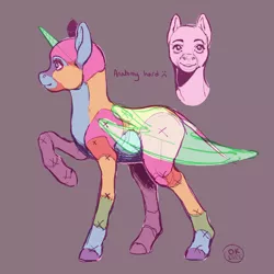 Size: 1200x1200 | Tagged: safe, artist:socialgutbrain777, derpibooru import, oc, oc:any pony, pony, ambiguous gender, anatomy, anatomy guide, any species, blank flank, colorful, derpibooru exclusive, hoers, image, png, practice drawing, semi-realistic, solo, vulgar description