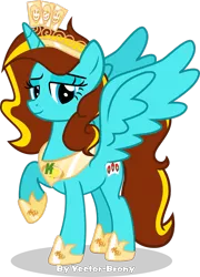 Size: 2075x2889 | Tagged: safe, artist:vector-brony, derpibooru import, oc, oc:ilovekimpossiblealot, unofficial characters only, alicorn, pony, alicornified, female, high res, image, mare, png, race swap, raised hoof, simple background, transparent background, vector