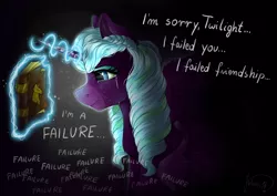 Size: 4093x2894 | Tagged: safe, artist:julunis14, derpibooru import, opaline, alicorn, pony, my little pony: make your mark, spoiler:g5, spoiler:my little pony: make your mark, book, braid, chest fluff, crying, ear fluff, eyeshadow, g5, image, magic, makeup, markings, png, solo