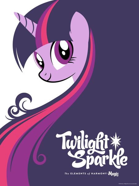 Size: 959x1280 | Tagged: safe, alternate version, artist:michael de pippo, derpibooru import, official, part of a set, twilight sparkle, pony, bust, comic con, female, image, jpeg, mare, portrait, poster, solo