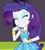 Size: 980x1080 | Tagged: safe, derpibooru import, screencap, rarity, equestria girls, equestria girls series, text support, text support: rarity, belt buckle, bracelet, cropped, cute, eyes closed, female, frilly design, geode of shielding, giggling, gold, image, jewelry, magical geodes, necklace, pendant, png, rarity peplum dress, sleeveless, sleeveless tank top, smiling, solo