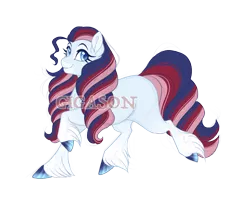 Size: 2900x2300 | Tagged: safe, artist:gigason, derpibooru import, oc, oc:semifreddo symphony, earth pony, pony, female, image, magical lesbian spawn, mare, obtrusive watermark, offspring, parent:cherry jubilee, parent:coloratura, png, simple background, solo, transparent background, unshorn fetlocks, watermark