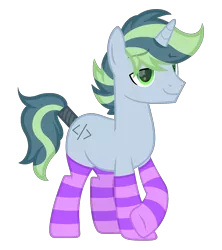 Size: 1600x1800 | Tagged: safe, artist:ponkus, derpibooru import, oc, oc:poage, unofficial characters only, pony, unicorn, clothes, image, male, png, simple background, socks, solo, stallion, striped socks, transparent background