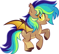 Size: 1920x1776 | Tagged: safe, artist:renhorse, derpibooru import, oc, oc:aurora, bat pony, pony, female, image, mare, png, simple background, solo, transparent background