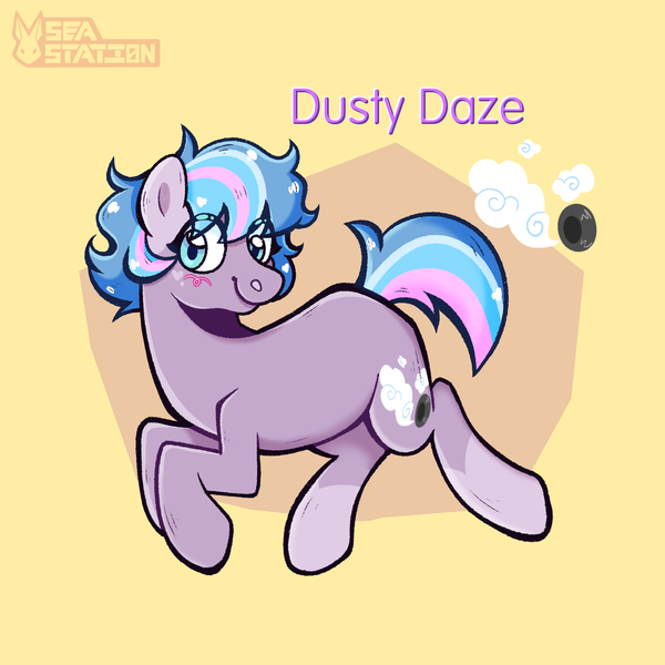 Size: 2000x2000 | Tagged: safe, artist:seasemissary, derpibooru import, oc, oc:dusty daze, earth pony, pony, female, image, magical lesbian spawn, mare, offspring, parent:coloratura, parent:radiant hope, png, solo