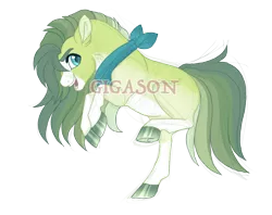 Size: 2900x2300 | Tagged: safe, artist:gigason, derpibooru import, oc, oc:starfruit, earth pony, pony, female, image, magical lesbian spawn, mare, obtrusive watermark, offspring, parent:applejack, parent:coloratura, parents:rarajack, png, simple background, solo, transparent background, watermark