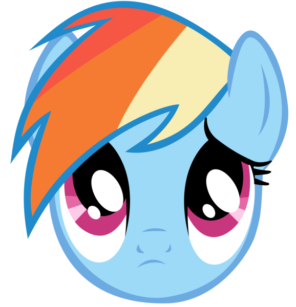 Size: 4815x5000 | Tagged: safe, artist:sp1tf1re42, derpibooru import, rainbow dash, pegasus, pony, big eyes, close-up, cute, daaaaaaaaaaaw, dashabetes, disappointed, eye shimmer, female, frown, hnnng, image, mare, png, sad, sadorable, simple background, solo, too cute, transparent background, weapons-grade cute