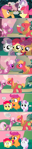 Size: 2205x10245 | Tagged: suggestive, artist:silverbuller, derpibooru import, edit, edited screencap, screencap, apple bloom, big macintosh, cheerilee, scootaloo, sweetie belle, earth pony, pegasus, pony, unicorn, hearts and hooves day (episode), comic, cutie mark crusaders, female, filly, foal, frown, hearts and hooves day, image, implied sex, jpeg, lip bite, looking at each other, looking at someone, love poison, male, mare, screencap comic, stallion, swirly eyes