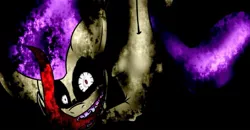 Size: 1131x589 | Tagged: grimdark, derpibooru import, fluttershy, monster pony, pegasus, pony, fanfic:let her in, creepypasta, female, image, jpeg, mare, monster, nightmare fuel, tongue out, youtube link