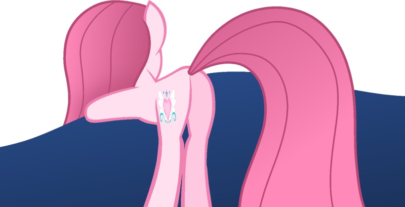 Size: 1576x806 | Tagged: safe, artist:guruyunus17, derpibooru import, oc, oc:annisa trihapsari, unofficial characters only, earth pony, pony, annibutt, base used, butt, earth pony oc, female, image, long hair, mare, medibang paint, plot, png, simple background, solo, transparent background