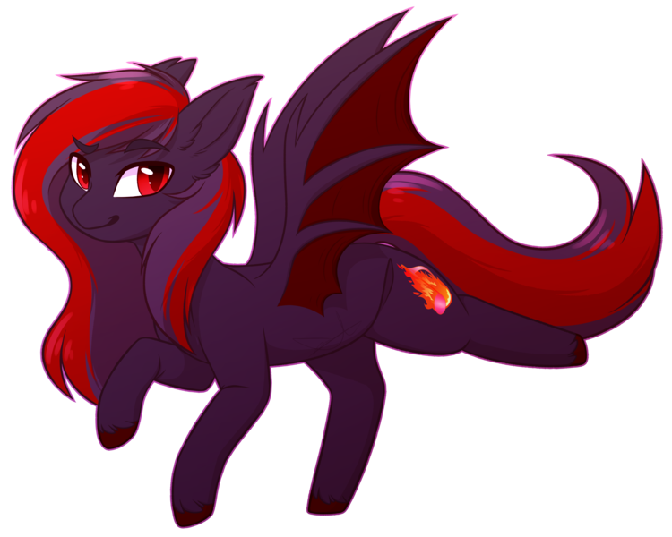 Size: 3156x2524 | Tagged: safe, artist:purplegrim40, derpibooru import, oc, unofficial characters only, bat pony, pony, bat pony oc, bat wings, female, image, mare, png, raised hoof, simple background, smiling, transparent background, wings
