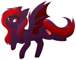 Size: 3156x2524 | Tagged: safe, artist:purplegrim40, derpibooru import, oc, unofficial characters only, bat pony, pony, bat pony oc, bat wings, female, image, mare, png, raised hoof, simple background, smiling, transparent background, wings