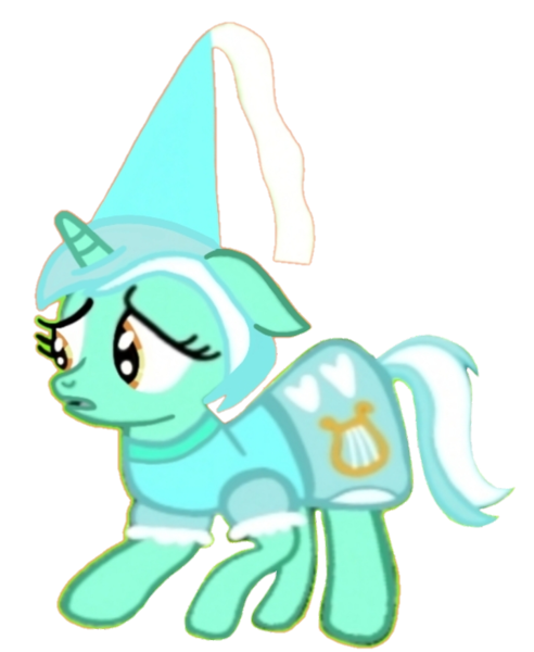 Size: 720x878 | Tagged: safe, alternate version, artist:darlycatmake, derpibooru import, lyra heartstrings, pony, unicorn, clothes, concerned, cosplay, costume, cute, damsel in distress, distressed, dress, dressup, female, hat, help, help me, hennin, image, lyrabetes, mare, png, princess, princess lyra heartstrings, sad, scared, simple background, solo, solo focus, transparent background, vector, worried, wtf, wtf face