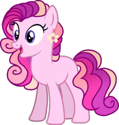 Size: 778x814 | Tagged: safe, artist:dayspring-dawnyt, derpibooru import, oc, unofficial characters only, earth pony, pony, female, image, magical lesbian spawn, mare, offspring, parent:pinkie pie, parent:princess cadance, png, simple background, solo, transparent background