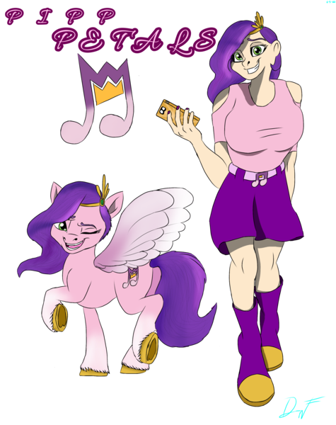 Size: 2248x2840 | Tagged: safe, artist:holdenwolfart, derpibooru import, pipp petals, human, pegasus, female, g5, humanized, image, png, simple background, smiling, transparent background