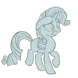 Size: 787x787 | Tagged: safe, artist:benpictures1, derpibooru import, rarity, pony, unicorn, stare master, cute, female, gritted teeth, image, inkscape, looking down, petrification, png, raribetes, show accurate, simple background, solo, stone, teeth, transparent background, turned to stone, vector