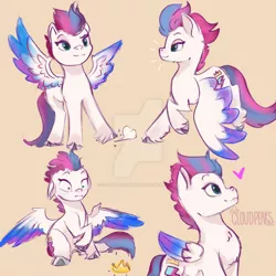 Size: 1280x1280 | Tagged: safe, artist:cloudpeakskate, derpibooru import, zipp storm, pegasus, pony, my little pony: a new generation, colored wings, deviantart watermark, doodle, female, g5, image, jpeg, mare, obtrusive watermark, solo, spread wings, watermark, wings