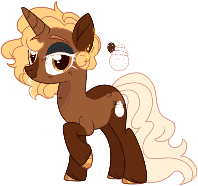 Size: 2482x2331 | Tagged: safe, artist:rickysocks, derpibooru import, oc, oc:cocoa crisps, pony, unicorn, female, image, mare, png, simple background, solo, transparent background