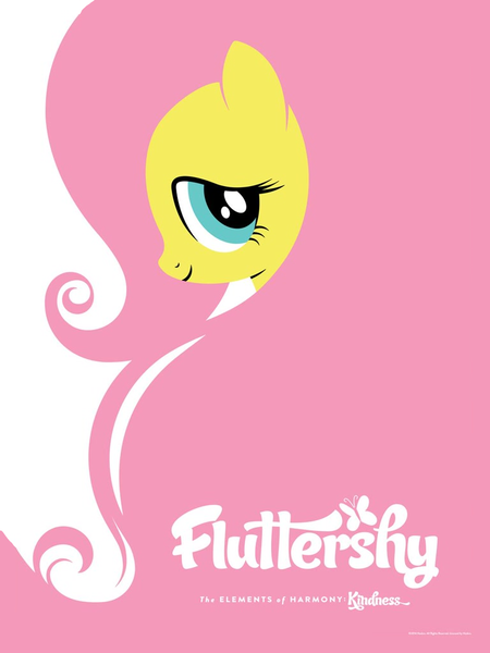 Size: 768x1024 | Tagged: safe, derpibooru import, official, fluttershy, pegasus, pony, bust, comic con, female, fixed, image, mare, png, portrait, poster, solo