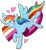 Size: 1280x1398 | Tagged: safe, artist:hazardous-andy, derpibooru import, rainbow dash, pegasus, pony, 2021, bracelet, face paint, female, flying, gritted teeth, headcanon, heart, image, jewelry, lesbian, looking at you, looking back, looking back at you, mare, necklace, one eye closed, png, pride, pride flag, sexuality headcanon, simple background, solo, spread wings, teeth, transparent background, wings, wink