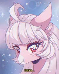 Size: 2000x2500 | Tagged: safe, artist:pierogarts, derpibooru import, oc, oc:ophelia, hippogriff, pony, 80s, 90s anime, bust, cute, hippogriff oc, image, pink, png, portrait, retro, solo, sparkles