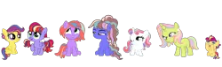 Size: 1280x391 | Tagged: safe, artist:doctor-nasty-adopts, derpibooru import, oc, unofficial characters only, earth pony, pegasus, pony, unicorn, baby, baby pony, base used, derp, female, filly, foal, half-siblings, image, offspring, one eye closed, parent:big macintosh, parent:cheese sandwich, parent:fancypants, parent:flash sentry, parent:rainbow dash, parent:soarin', parent:trenderhoof, parents:cheesedash, parents:fancydash, parents:flashdash, parents:rainbowmac, parents:rainburst, parents:soarindash, parents:trendash, png, scrunchy face, smiling