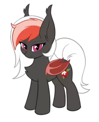 Size: 1218x1497 | Tagged: safe, artist:kyrgyzpopstar, derpibooru import, oc, oc:amaryllis, unofficial characters only, bat pony, chest fluff, female, image, looking at you, png, simple background, solo, transparent background