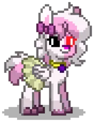 Size: 704x912 | Tagged: safe, artist:topsangtheman, derpibooru import, oc, oc:noomi, alicorn, pony, rabbit, pony town, animal, image, png, simple background, solo, transparent background